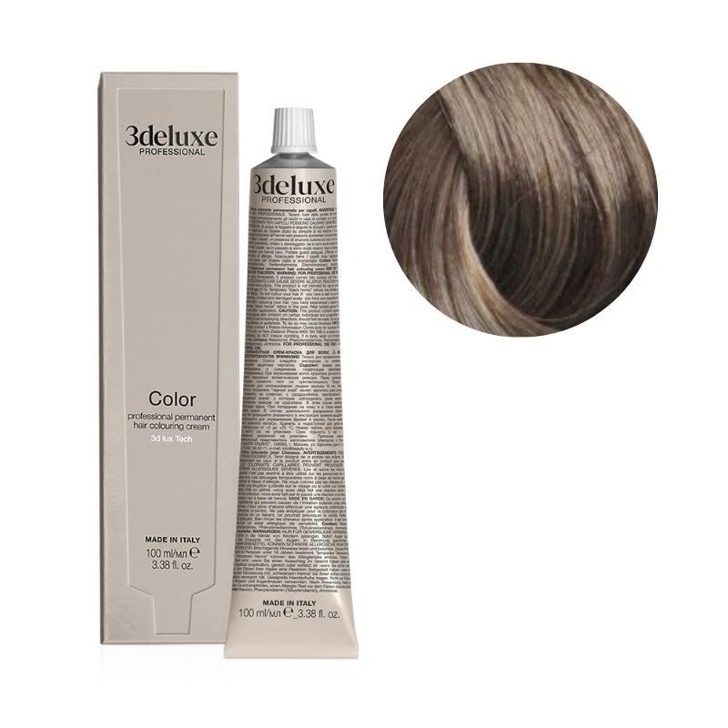 3Deluxe Colour Трайна боя за коса с арганово масло и екстракт от невен, цвят 8.00