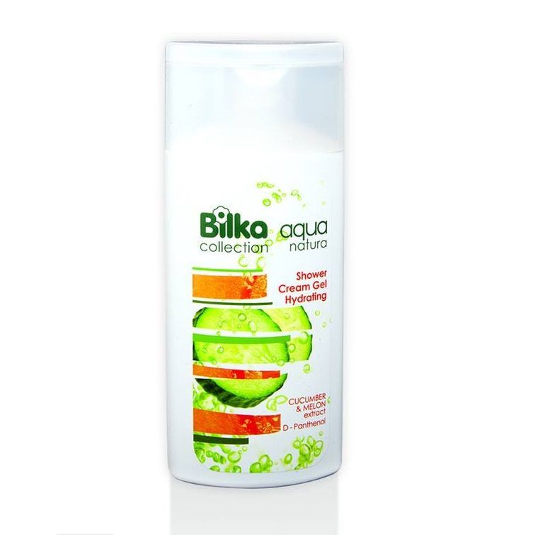 Bilka Aqua Natura Хидратиращ крем-душ гел за тяло с екстракт от краставица и пъпеш х200 мл