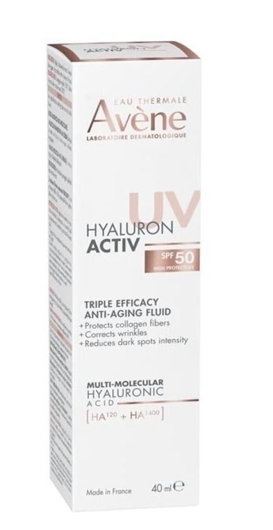 Avene Hyaluron Activ UV Анти-ейдж флуид с тройно действие SPF50 х40 мл
