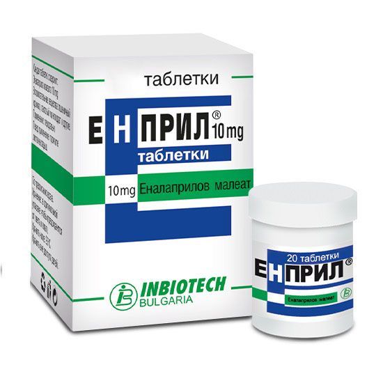 Енприл 10 mg х60 таблетки Inbiotech