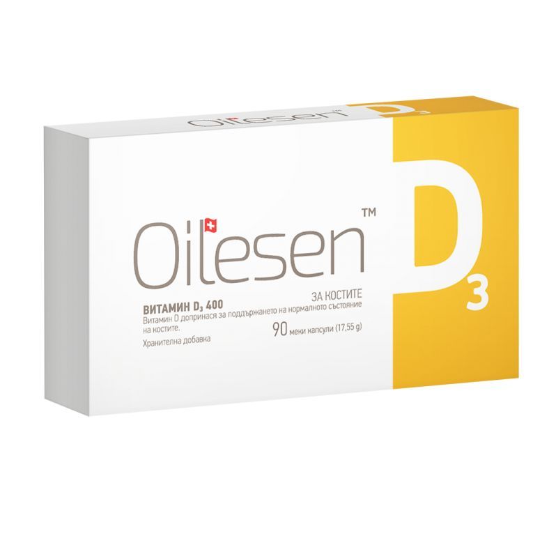Oilesen Витамин D3 400 х90 капсули Valentis