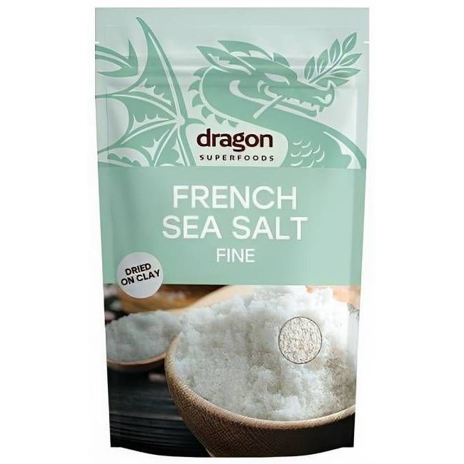 Френска морска сол, фина х500 г Dragon Superfoods