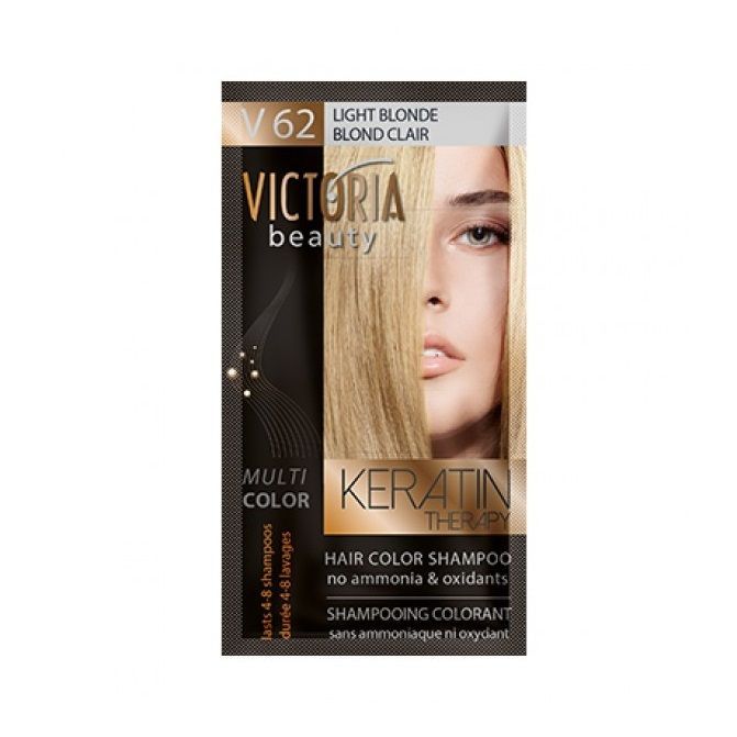 Victoria Beauty Multi Color Шампоан-оцветител за коса, цвят V62 Light Blonde х40 мл