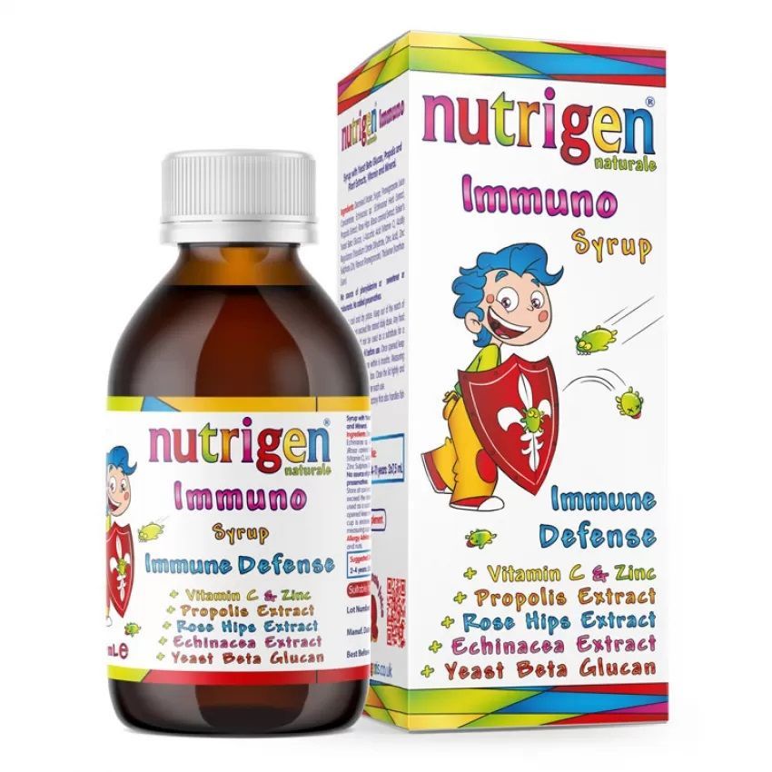 Immuno Сироп за имунитет с прополис, бета-глюкани и ехинацея х150 мл Nutrigen