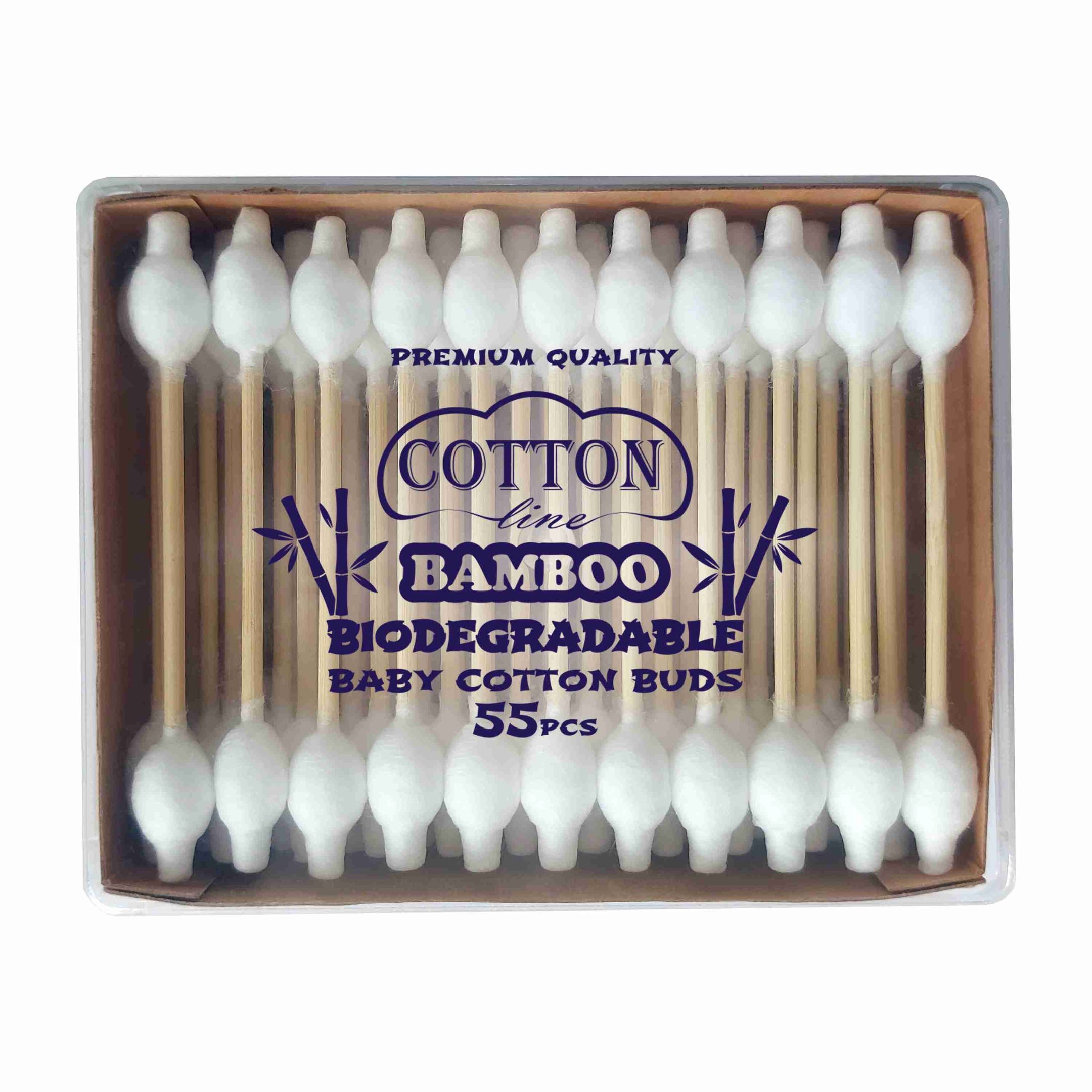 Cotton Line Bamboo Бебешки клечки за уши x55 броя