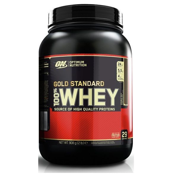 Gold Standard 100% Whey Суроватъчен протеин Шоколад х909 грама Optimum Nutrition
