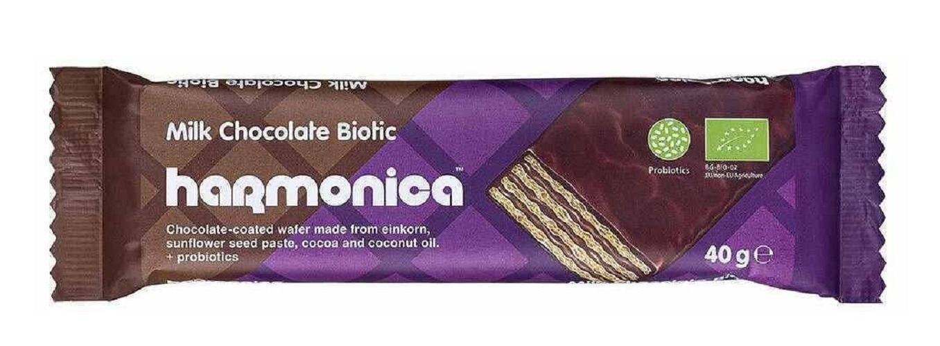 Harmonica Шокобиотик Тунквана шоколадова вафла с пробиотик х40 грама