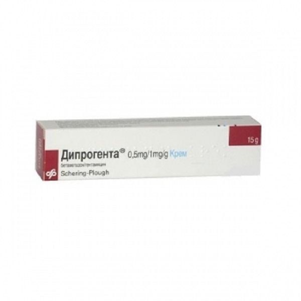 Дипрогента 5 mg/1 mg/g крем х15 г