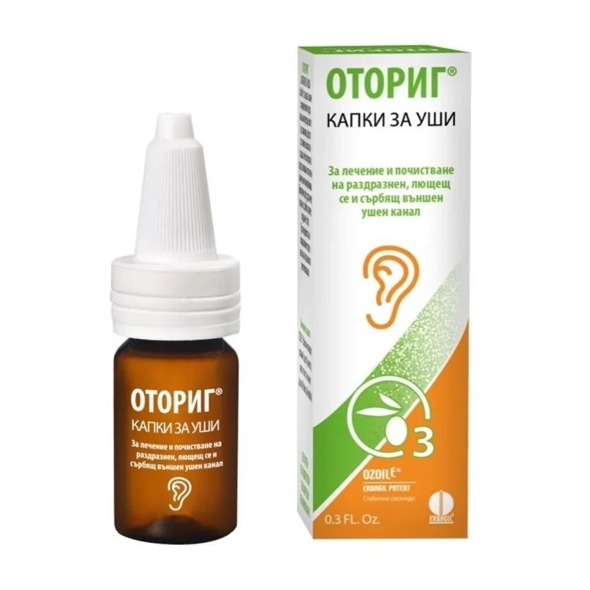 Оториг капки за уши х10 мл Erbagil