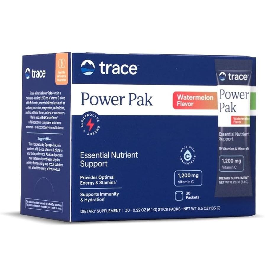 Power Pak Електролити, вкус диня х30 сашета Trace Minerals
