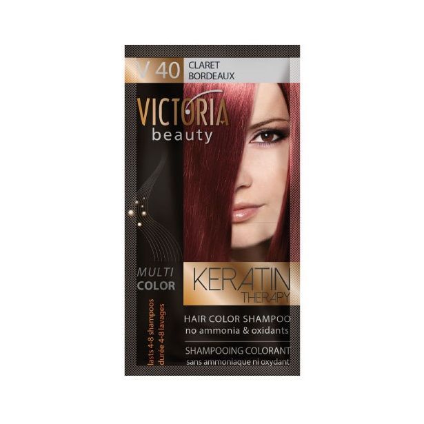Victoria Beauty Multi Color Шампоан-оцветител за коса, цвят V40 Claret х40 мл