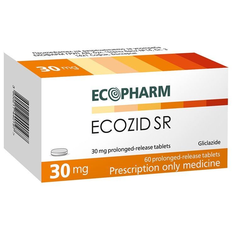 Екозид MR 30 mg х30 таблетки с удължено освобождаване Ecopharm