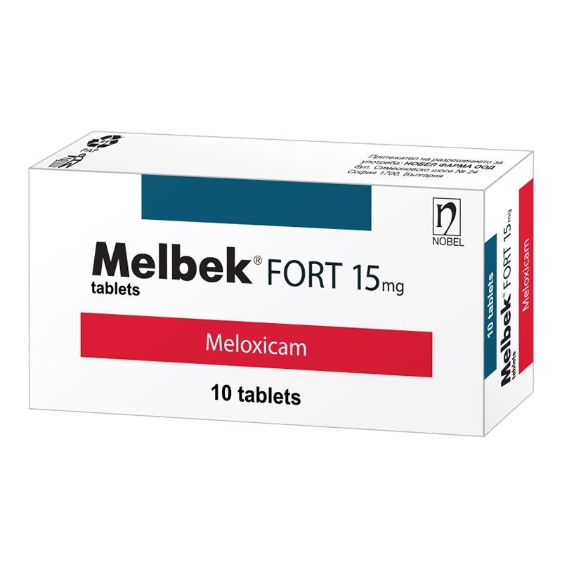 Мелбек Форт 15 mg х10 таблетки Nobel