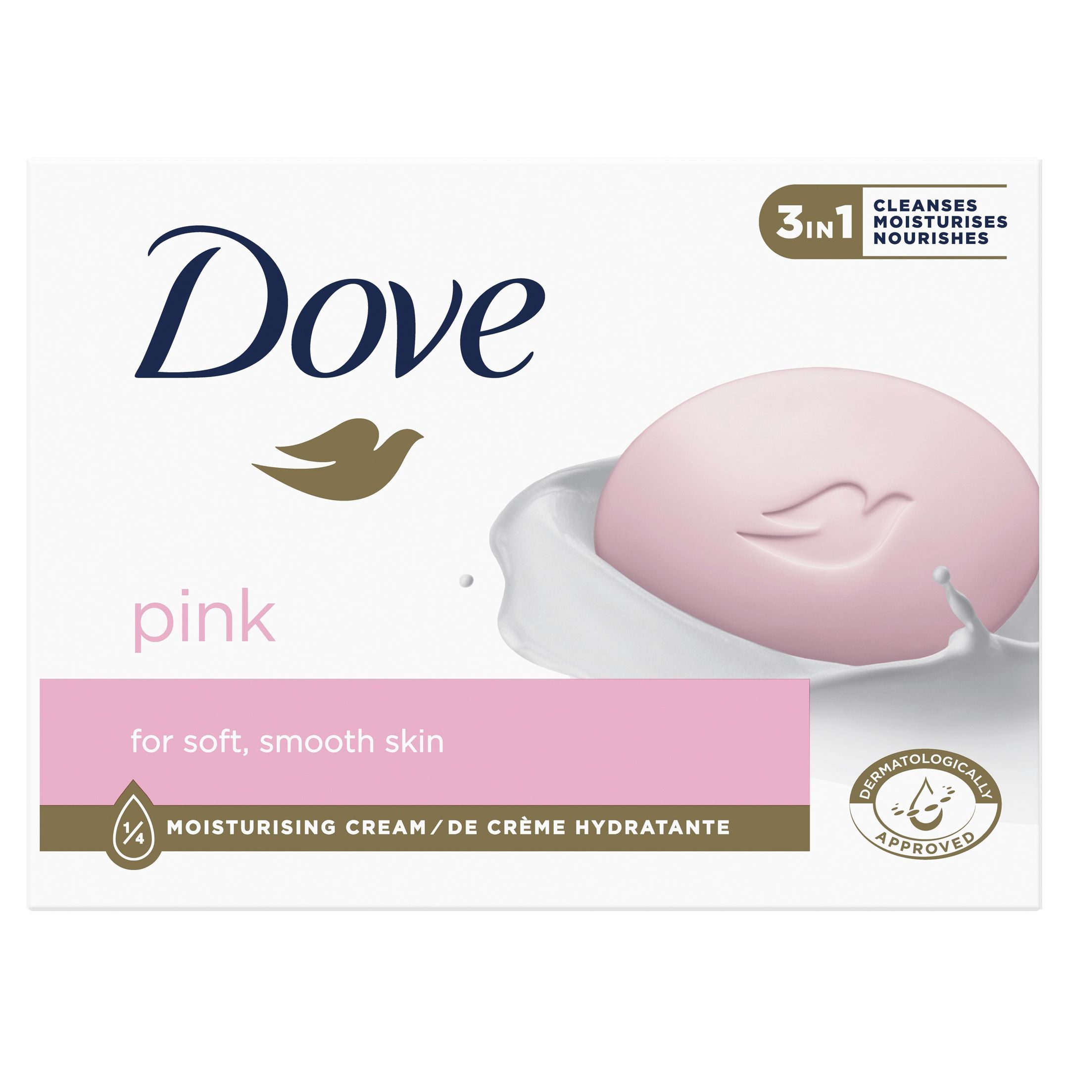 Dove Pink Крем-сапун за лице, тяло и ръце x90 грама
