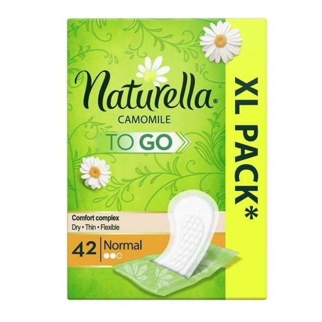 Naturella Camomile Skincare Ежедневни дамски превръзки с лайка х42 броя