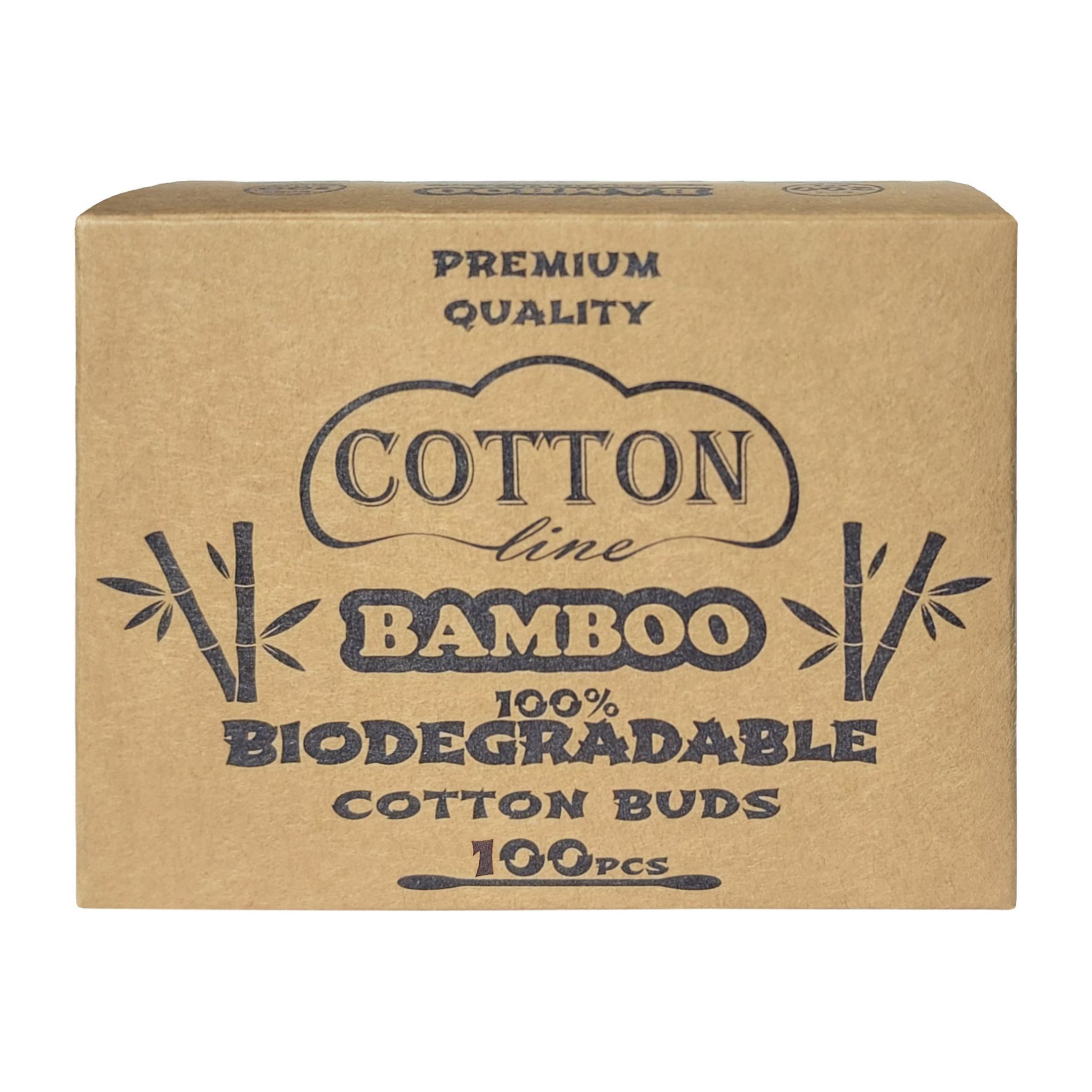 Cotton Line Bamboo Биоразградими клечки за уши x100 броя