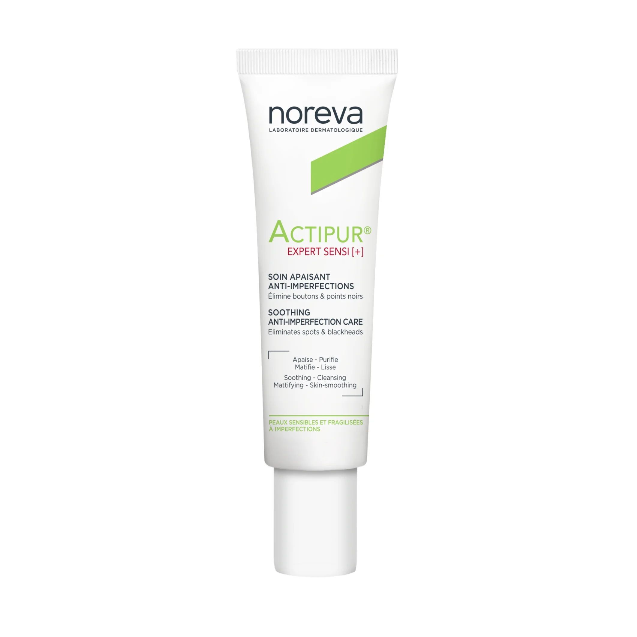 Noreva Actipur Expert Sensi+ Успокояващ крем против несъвършенства за чувствителна кожа x30 мл