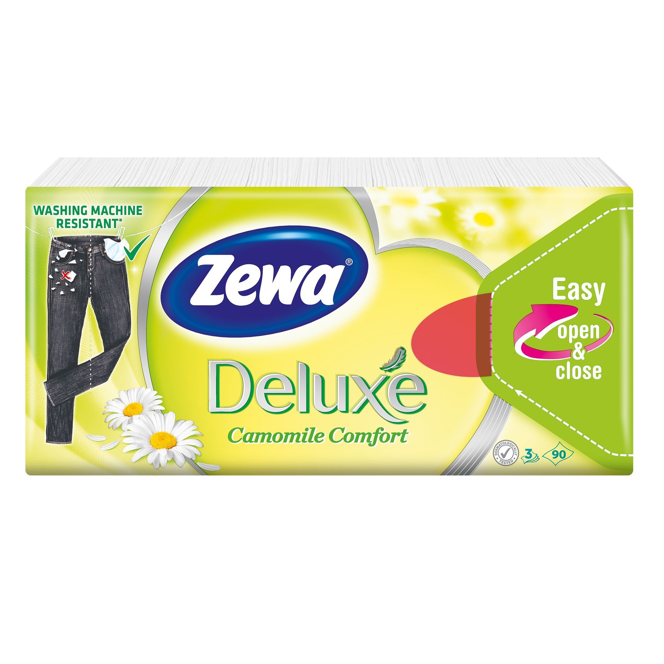 Zewa Deluxe Camomile Comfort Носни кърпи с аромат на лайка x1 брой