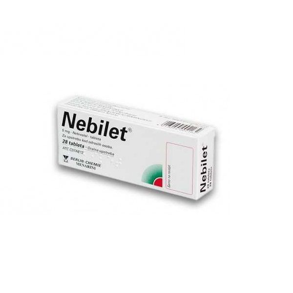 Небилет 5 mg х28 таблетки