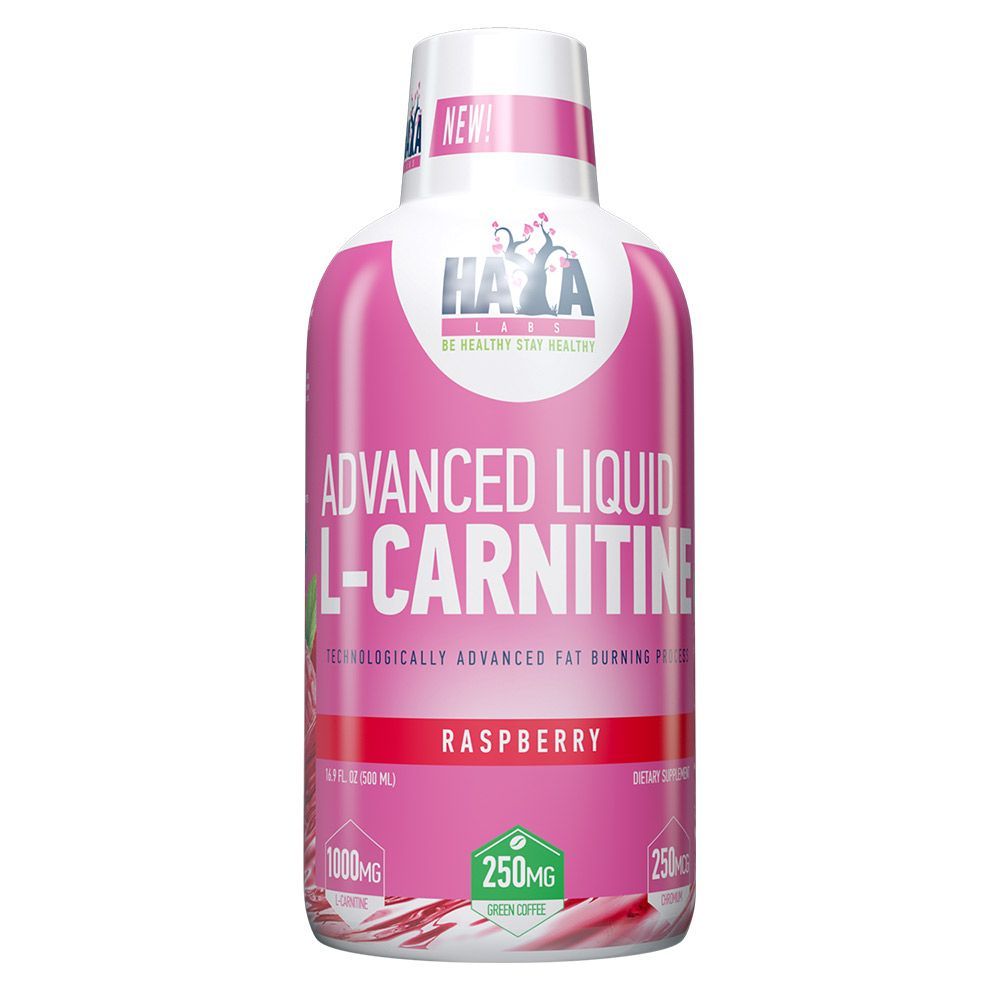 Advanced Liquid L-карнитин за пиене с вкус на малина х500 мл Haya Labs