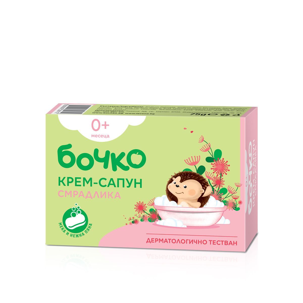 Бочко Бебешки крем-сапун със смрадлика х75 грама