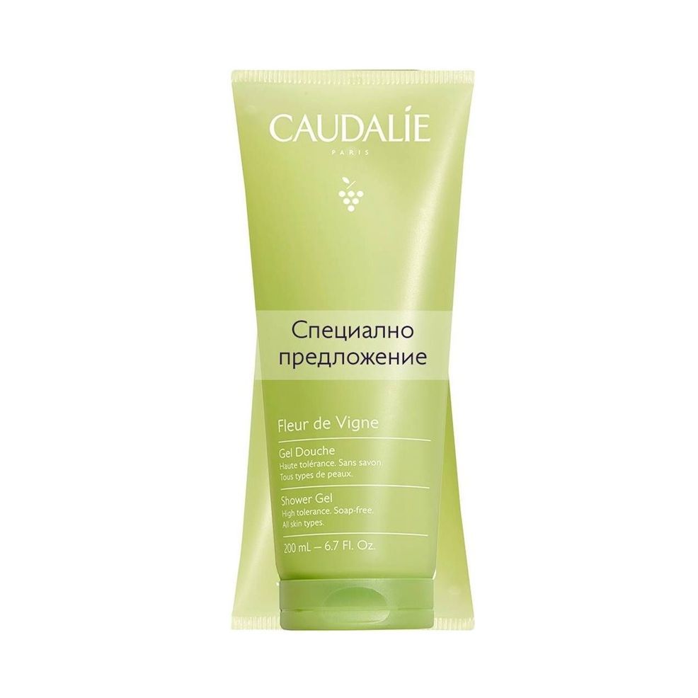 Caudalie Fleur De Vigne Комплект Душ гел за тяло с аромат на бяла роза, розов пипер и диня 2х200 мл