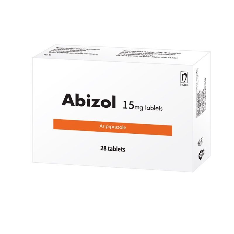 Абизол 15 mg х28 таблетки Nobel