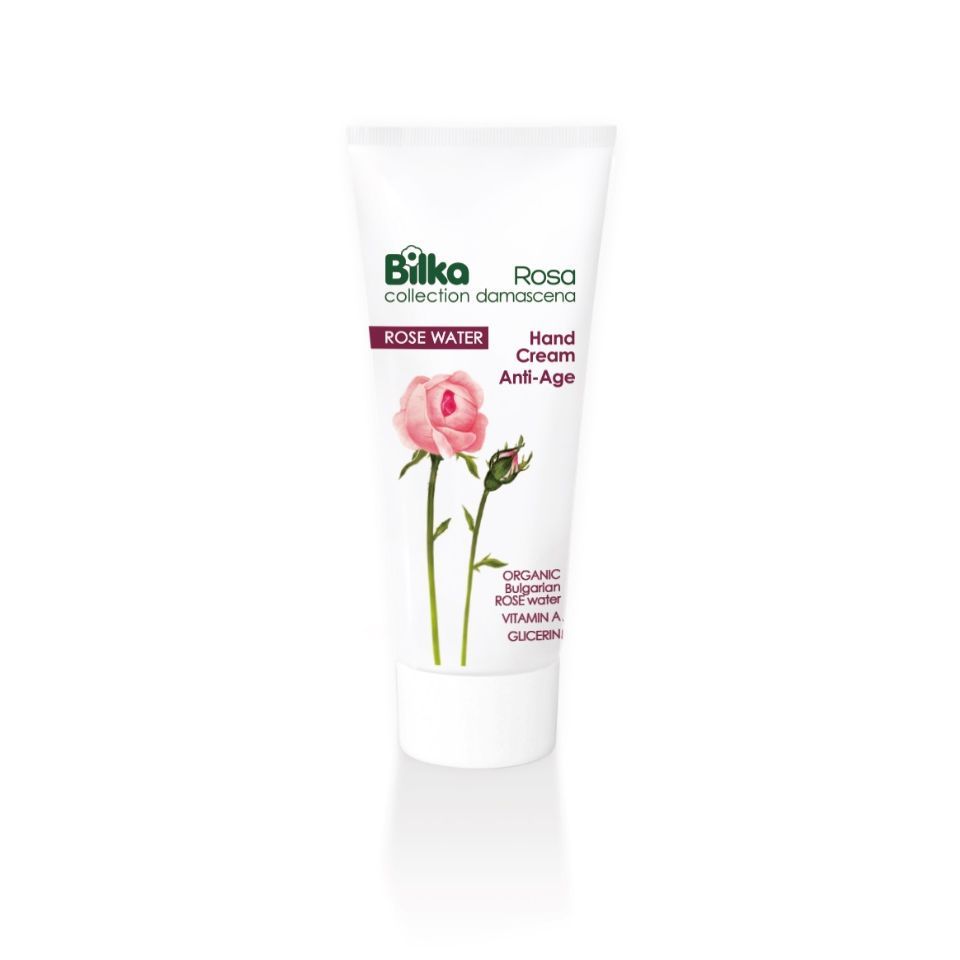 Bilka Rosa Damascena Anti-Age Подмладяващ крем за ръце с розова вода х100 мл