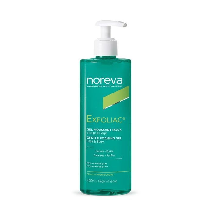 Noreva Exfoliac Почистващ гел за лице за мазна, акнеична кожа x400 мл