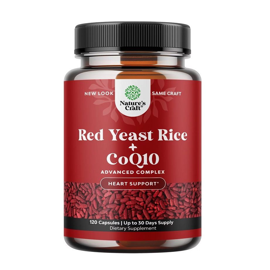 Червен ориз (дрожди) с CoQ10 за здравето на сърцето х120 капсули Nature's Craft
