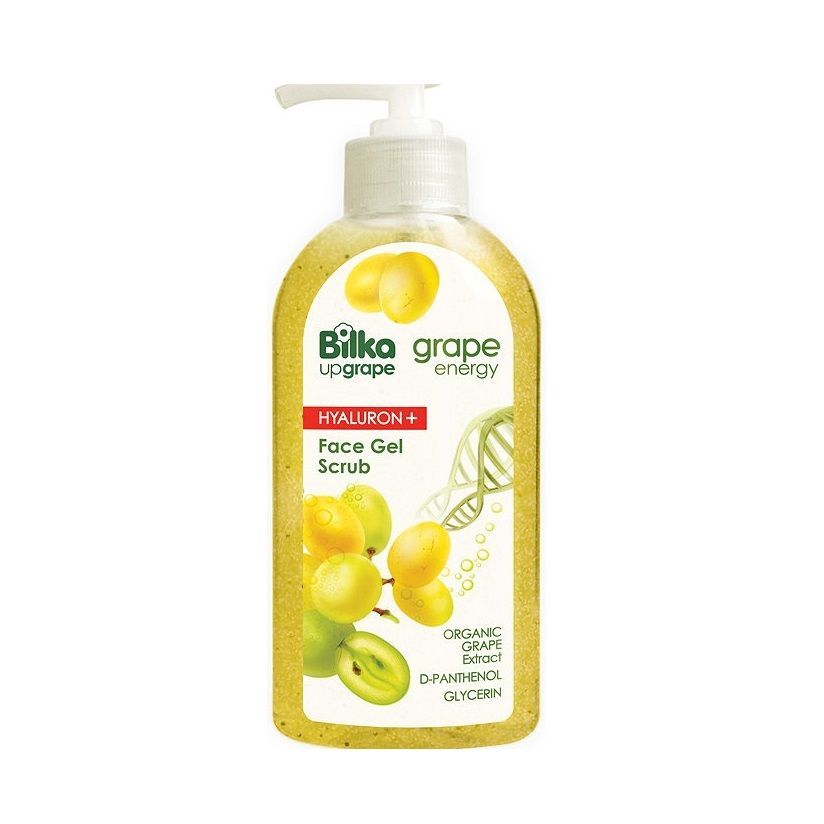 Bilka Grape Energy Hyaluron + Хидратиращ гел-скраб за лице с хиалуронова киселина х200 мл