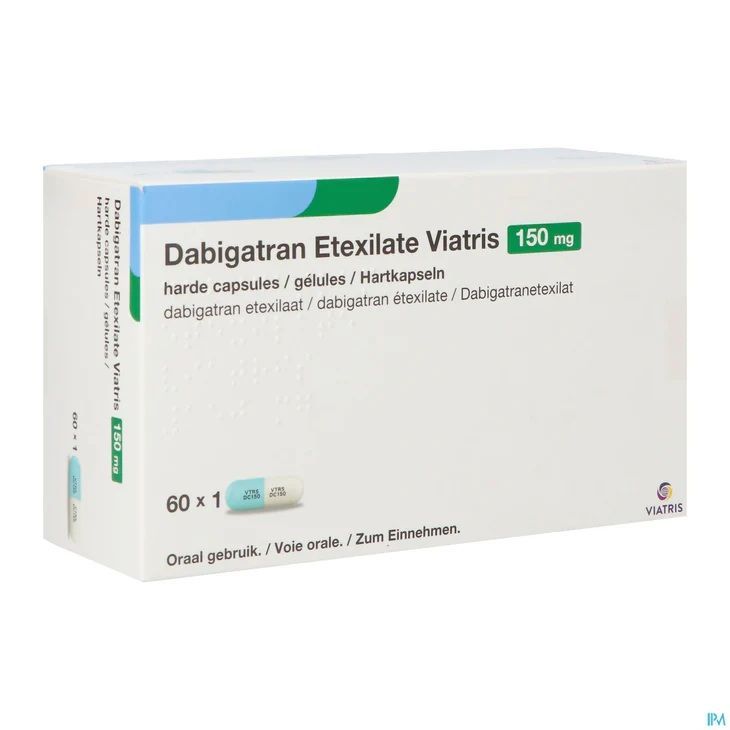 Дабигатран етексилат Teva 150 mg х60 твърди капсули