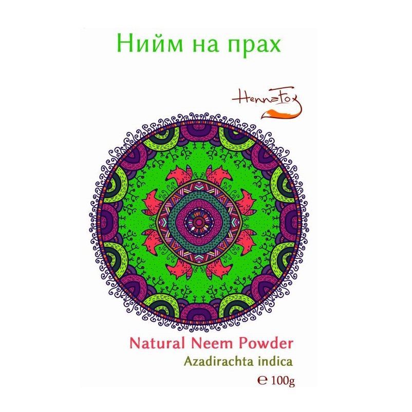 Henna Fox Био нийм на прах х100 грама