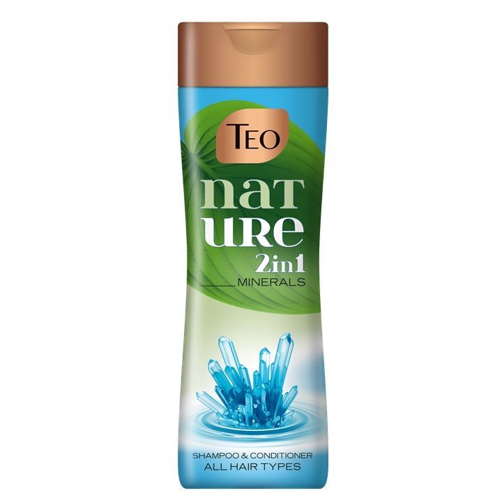 Teo Nature 2 in 1 Minerals Шампоан и балсам с минерали за всеки тип коса x350 мл
