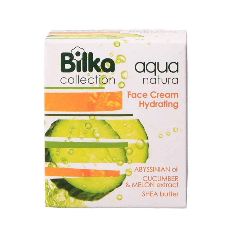 Bilka Aqua Natura Хидратиращ крем за лице с екстракт от краставица и пъпеш х40 мл