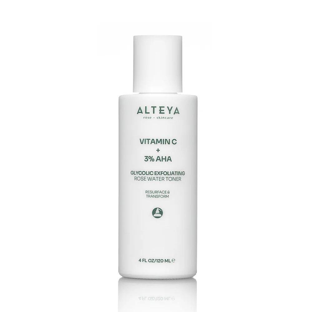 Alteya Organics Ексфолиращ тонер за лице с гликолова киселина (витамин C + 3% AHA) х120 мл