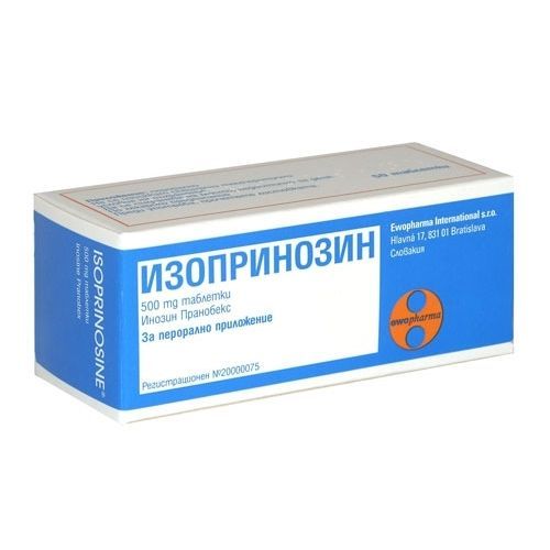 Изоиринозин 500 mg х50 таблетки Ewopharma