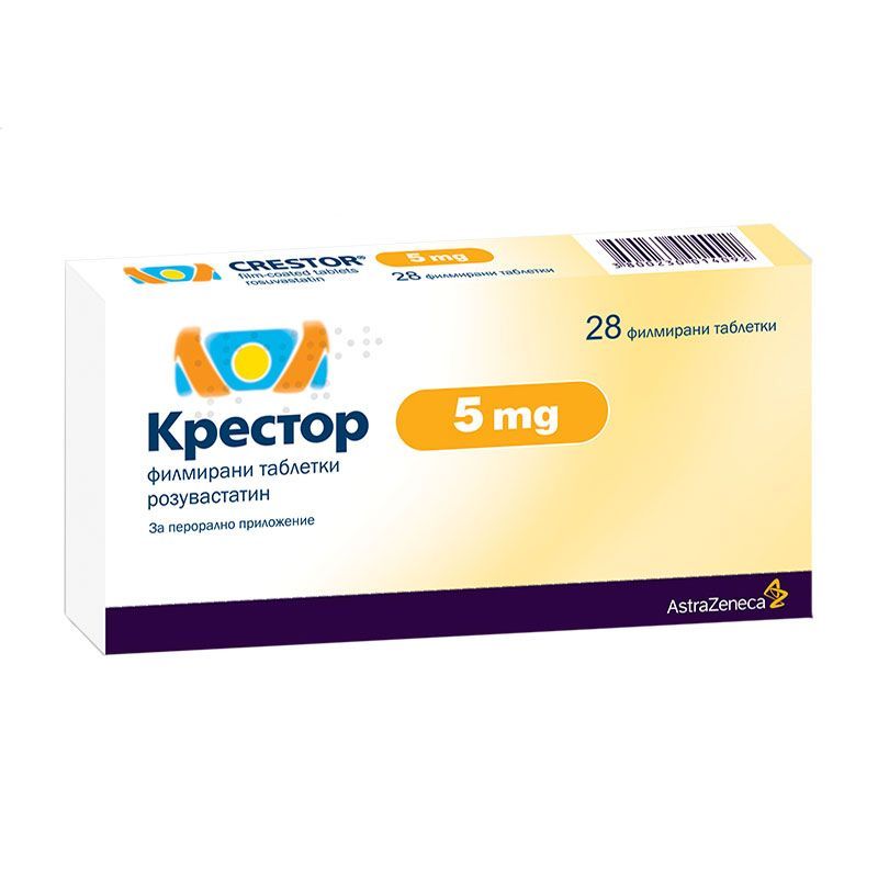 Крестор 5 mg х28 филмирани таблетки, Беста Мед