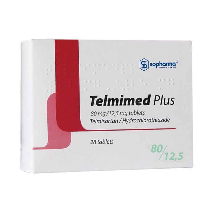 Телмимед Плюс 80 mg/12,5 mg х28 таблетки Sopharma