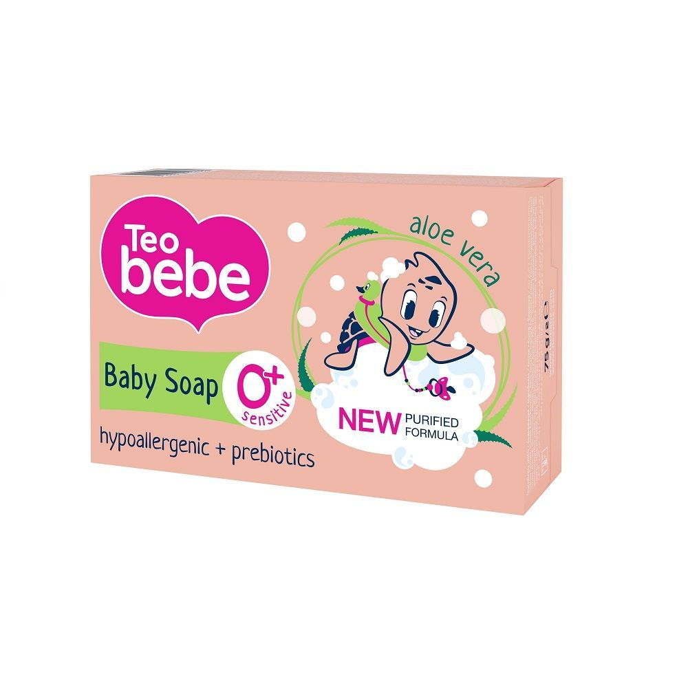 Teo Bebe Бебешки крем-сапун с екстракт от алое вера х75 грама