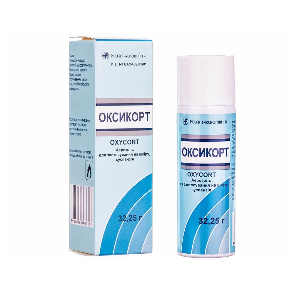 Оксикорт 9,30 mg/g + 3,10 mg/g спрей за кожа, суспензия х30 мл Polfa Tarchomin