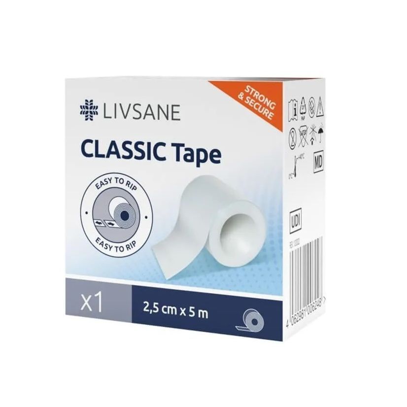 Livsane Classic Прикрепваща ролка 2.5 см х 5 м