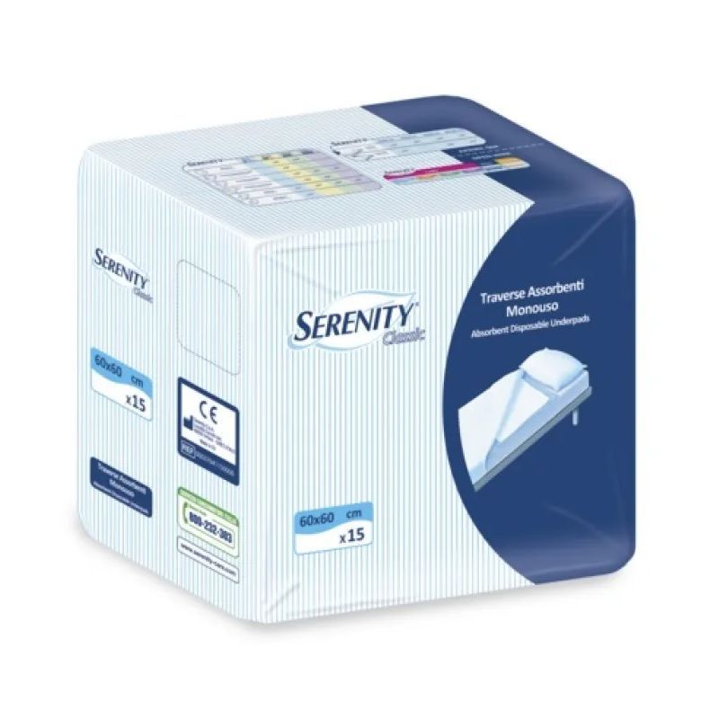 Serenity Чаршафи за еднократна употреба 60х60см x15 броя