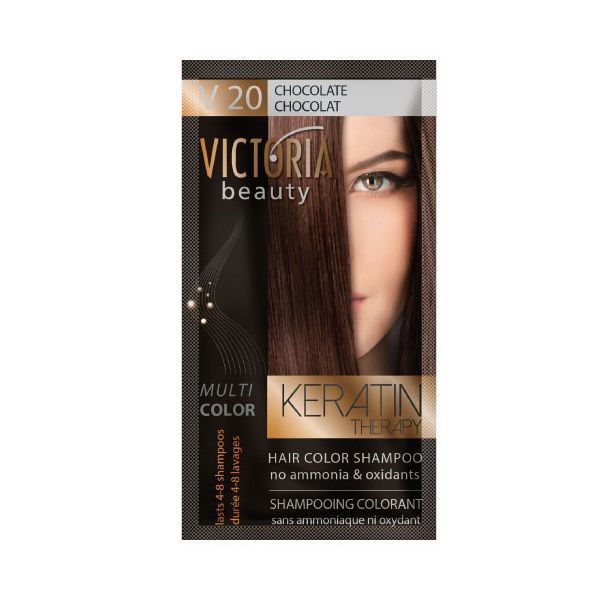 Victoria Beauty Multi Color Шампоан-оцветител за коса, цвят V20 Chocolate x40 мл