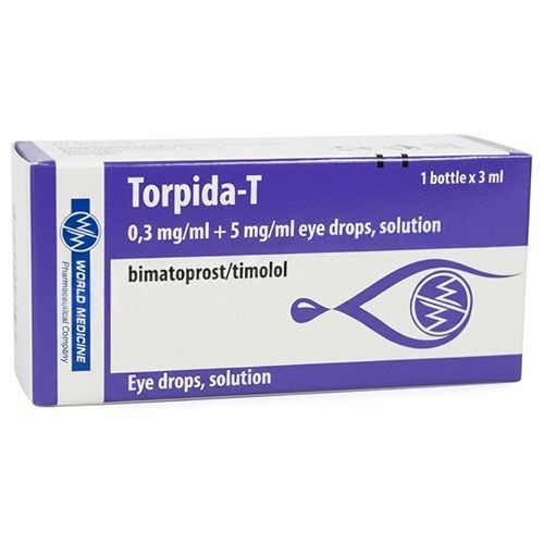 Торпида-Т 0,3 mg/ml + 5 mg/ml капки за очи, разтвор х3 мл