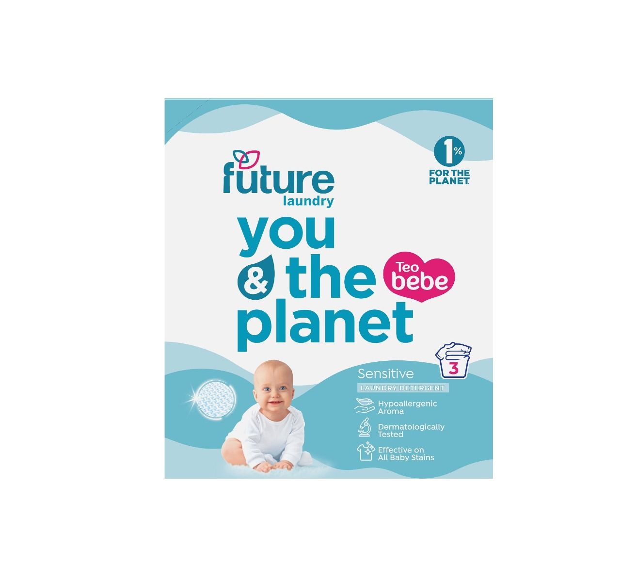 Future Sensitive Прах за пране за бебешки дрехи х225 грама, 3 пранета