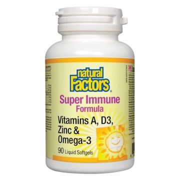 Super Immune Formula Витамини А и D3, цинк и омега-3 х90 софтгел капсули Natural Factors
