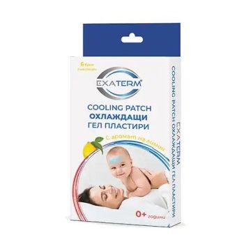 Exaterm Cooling Patch Охлаждащи гел пластири с аромат на лимон х6 броя