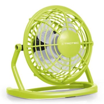 Trotec TVE1 Вентилатор с USB захранване, Lemon Green