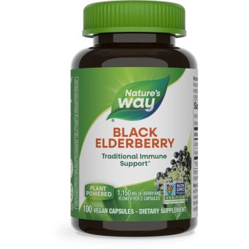 Black Elderberry Черен бъз за висок имунитет х100 капсули Nature's Way